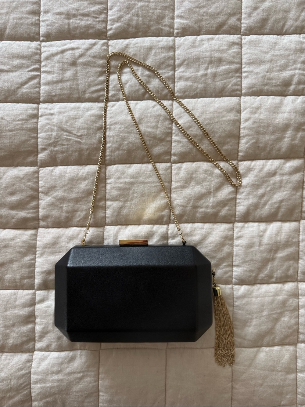Olga Berg Lia Faceted Clutch